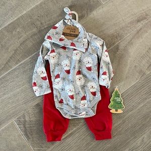 Chick Pea 6-9M Santa Outfit